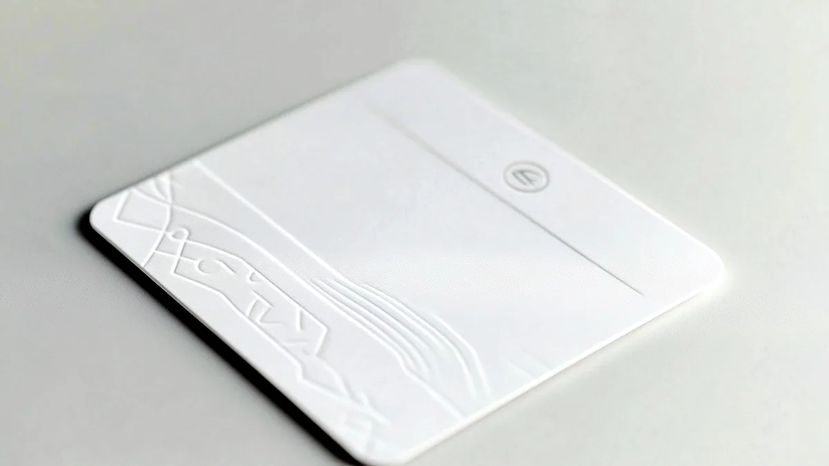 A white tablet with a blank screen, snug in a textured white rubber sleeve.